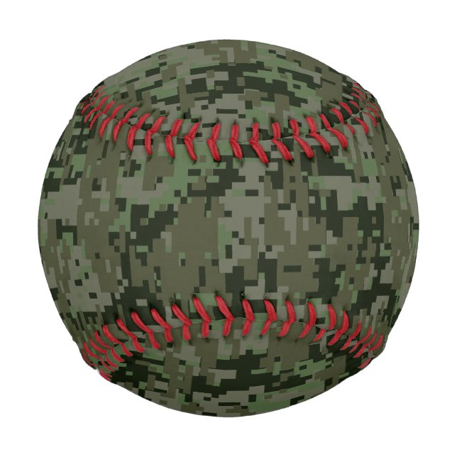 Deep Woods Digital Camo Camouflage Customisable Baseball (Front)