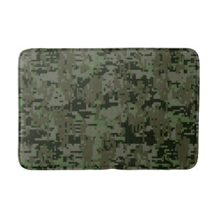 Deep Woods Digital Camo Camouflage Customisable Bath Mat
