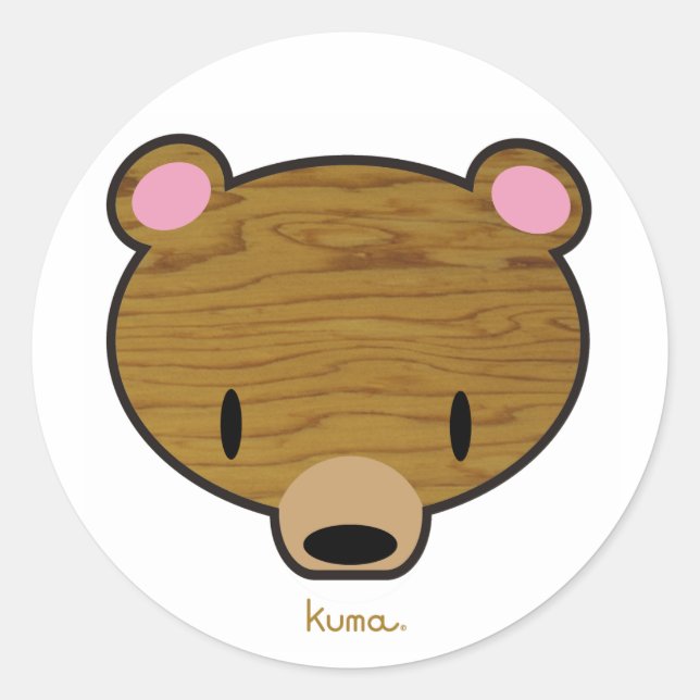 Deep woods Kuma Classic Round Sticker (Front)