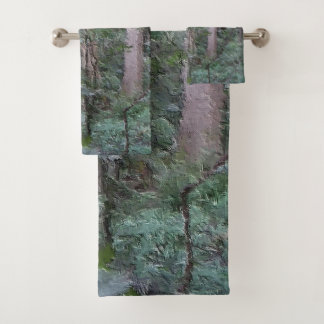 Deep Woods Oil Paint Camouflage Towel Set