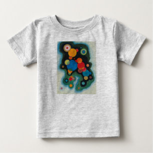Deepened Impulse Abstract Oil on Canvas Kandinsky Baby T-Shirt