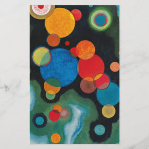 Deepened Impulse Abstract Oil on Canvas Kandinsky Stationery