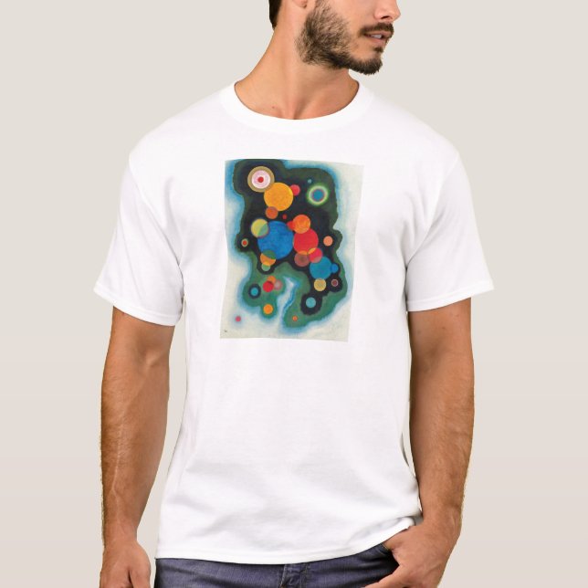 Deepened Impulse Abstract Oil on Canvas Kandinsky T-Shirt (Front)