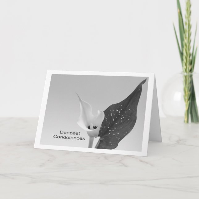 Deepest Condolences Card (Front)