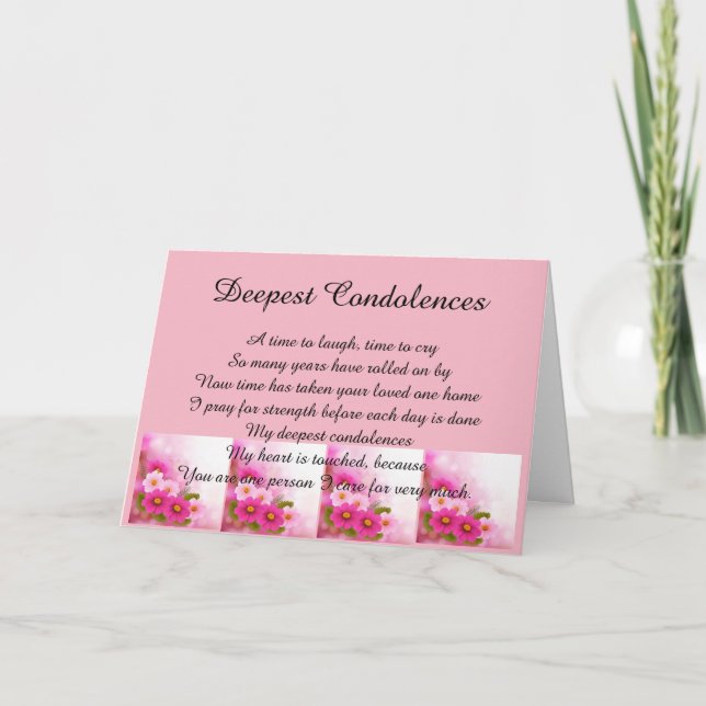 Deepest Condolences Card (Front)