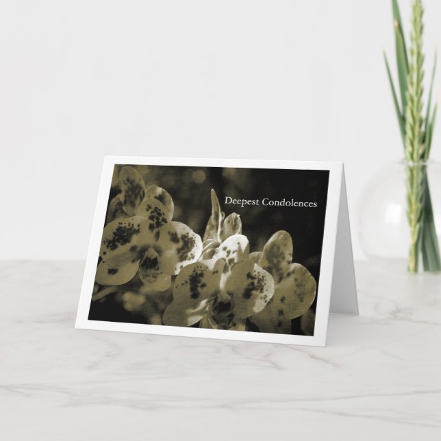 Deepest Condolences Card (Front)