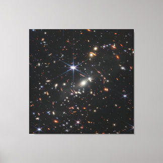 Deepest Infrared Image of the Universe | JWST Canvas Print