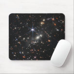 Deepest Infrared Image of the Universe | JWST Mouse Mat<br><div class="desc">The deepest Infrared Image of the Universe (Galaxy Cluster SMACS 0723) taken by the James Webb Space Telescope Near-Infrared Camera (NIRCam) in 12.5 hours and unveiled on July 11, 2022. The galaxy cluster (as it was 4.6 billion years ago) is acting as a gravitational lens and give the chance to...</div>