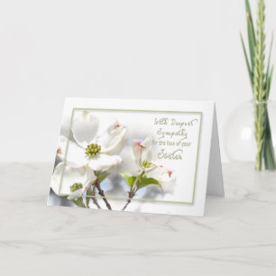 DEEPEST SYMPATHY - APPLE BLOSSOMS-SISTER CARD
