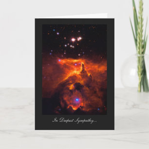 Deepest Sympathy, Bereaved, Star Cluster Universe Card