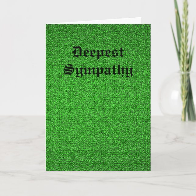 deepest sympathy card (Front)