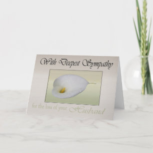 Deepest Sympathy for loss of Husband Card