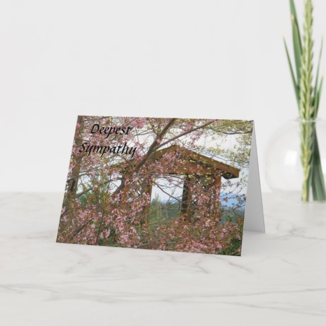 Deepest Sympathy Gazebo Card (Front)