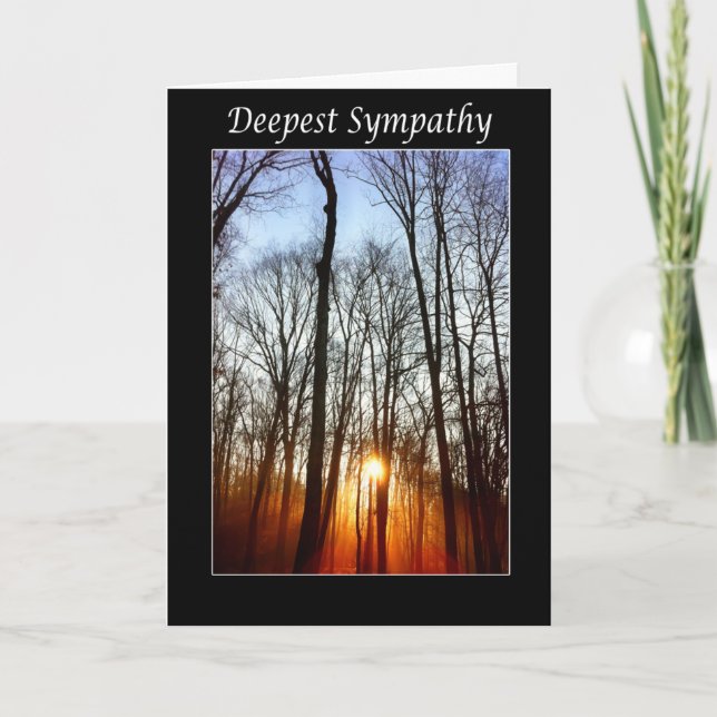 Deepest Sympathy Sunrise Card (Front)