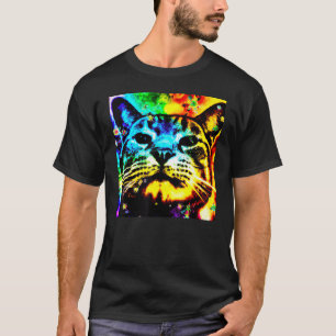 Deeply coloured cat face adorable kitten T-Shirt