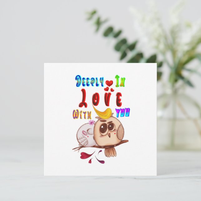 Deeply In Love With You Card (Standing Front)