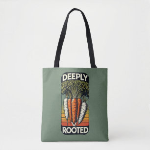 Deeply Rooted Root Vegetables Farm Tote Bag