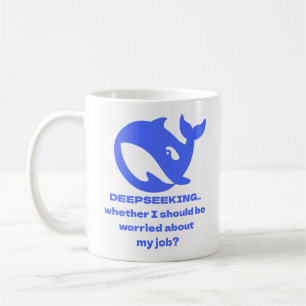 DEEPSEEK Customisable Personalised Editable Text Coffee Mug