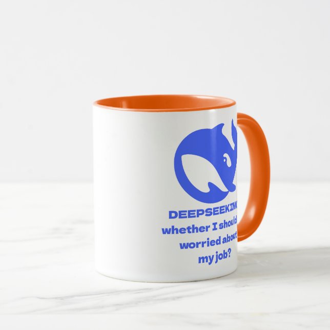DEEPSEEK Customisable Personalised Editable Text Mug (Front Right)