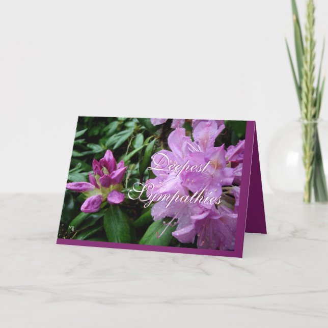 DeepSympathiesRhod-customise any occasion Card (Front)