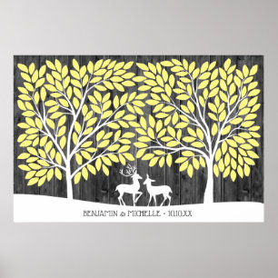 Deer - 250 Signature Guest Book Alternative