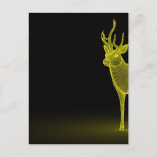 Deer abstract postcard