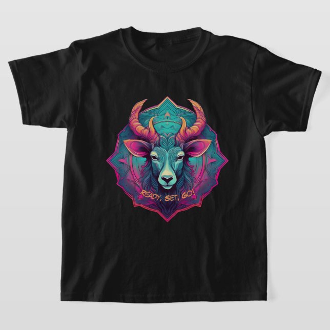 Deer Adventure Ready, Set, Go  T-Shirt (Laydown)