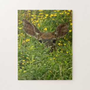Deer Among Wildflowers Puzzle