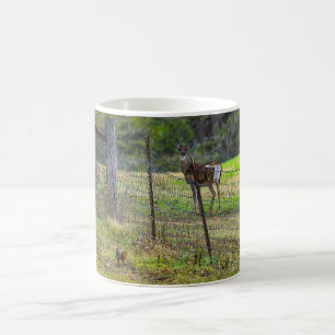 Deer And A Squirrel Painterly Coffee Mug