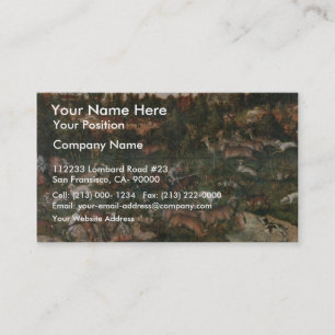 Deer And Boar Hunting By Cranach D. Ä. Lucas (Best Business Card