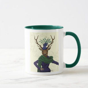 Deer and Fascinator 2 Mug