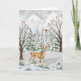 Deer and Friends Christmas Card