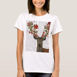 Deer and Love Birds 2 T-Shirt