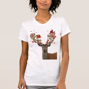 Deer and Love Birds 2 T-Shirt