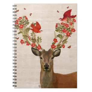 Deer and Love Birds Notebook