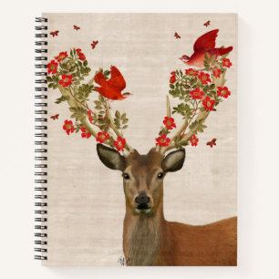 Deer and Love Birds Notebook