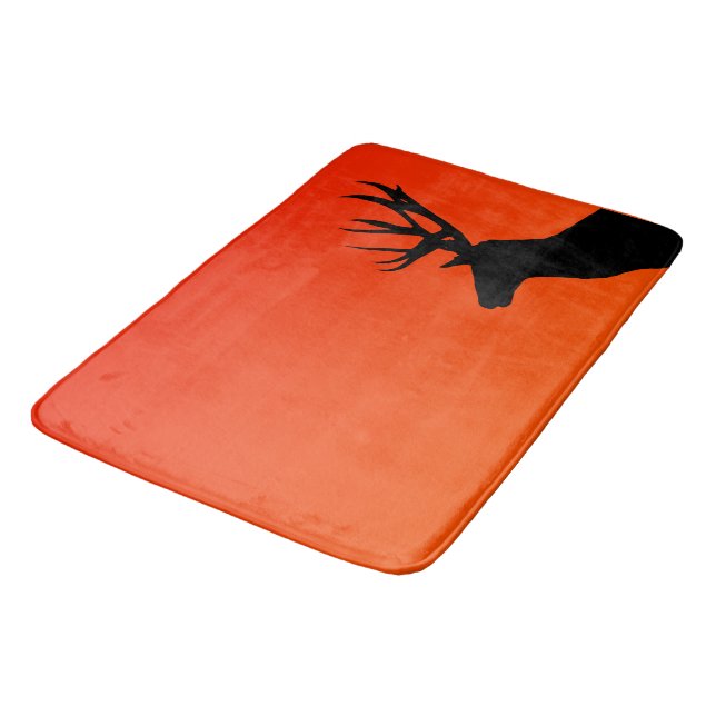 Deer and Sunset Bath Mat (Angled)