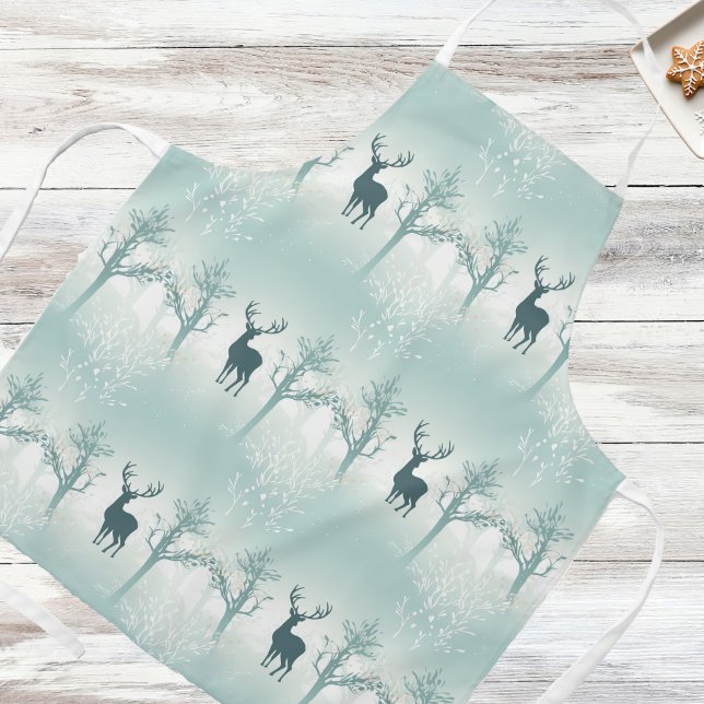 Deer and Tree Pattern Apron (Creator Uploaded)
