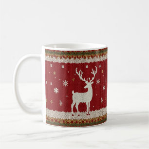 deer and winter coffee mug