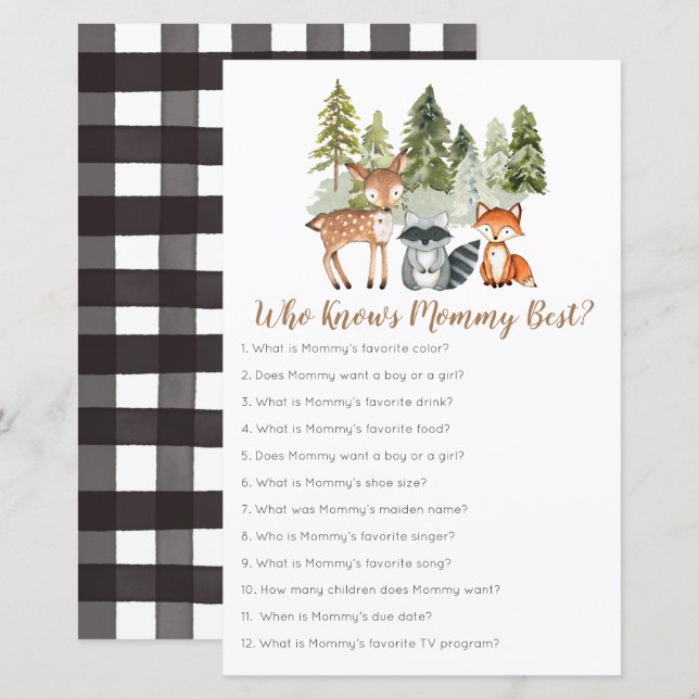 Deer animal adventure Camper Who Knows Mummy Best (Front/Back)