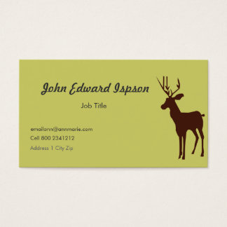 hunting business card template free download