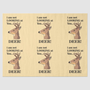 Deer Antler Funny Tissue Paper