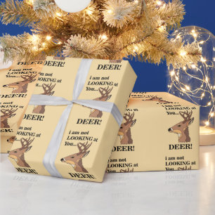 Deer Antler Funny Wrapping Paper