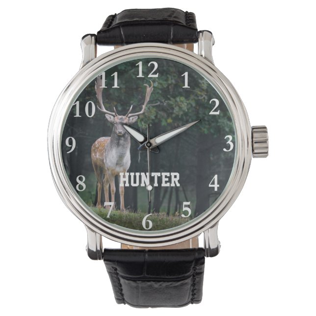 Deer Antler Personalised Hunter Watch (Front)