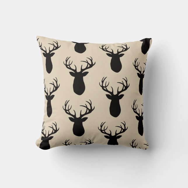Deer Antler Wilderness Lodge Cushion (Front)