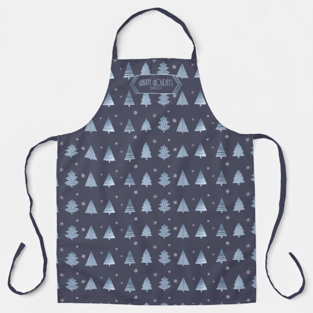 Deer Antlers Arrows Christmas Pattern V2 Bl ID863 Apron (Front)