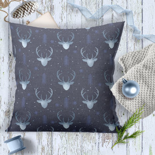 Deer Antlers Arrows Pattern V2 Blue ID861 Cushion