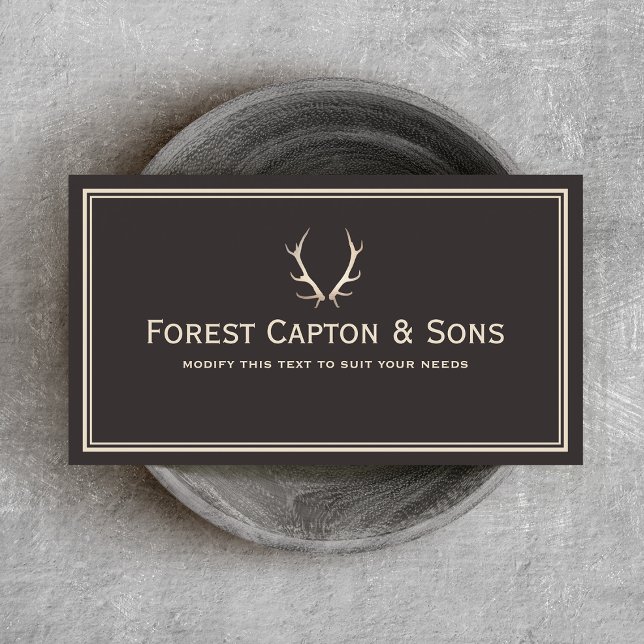 Deer Antlers Business Card (Creator Uploaded)