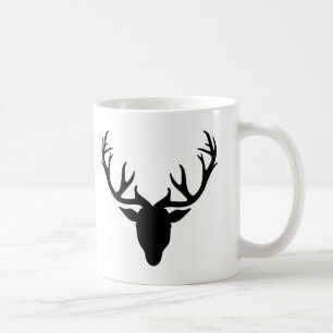 Deer antlers coffee mug