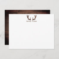 Deer Antlers Hunting Hunter Rustic Dark Wood